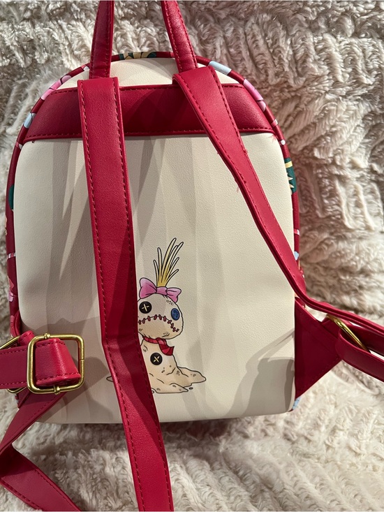 Disney Loungefly Lilo & Stitch Christmas Mini Backpack Holiday Stitch & Angel Pj main image 8